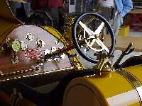 quarter scale model auto, dashboard view